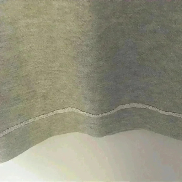 Chaser raw edge heather grey crewneck pullover sweater shirt women's‎  size M - Picture 5 of 7